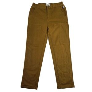 Free Assembly Boys Carpenter Pants Brown Size L 10/12 Utility Trousers